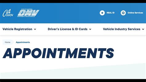 making dmv appointment online